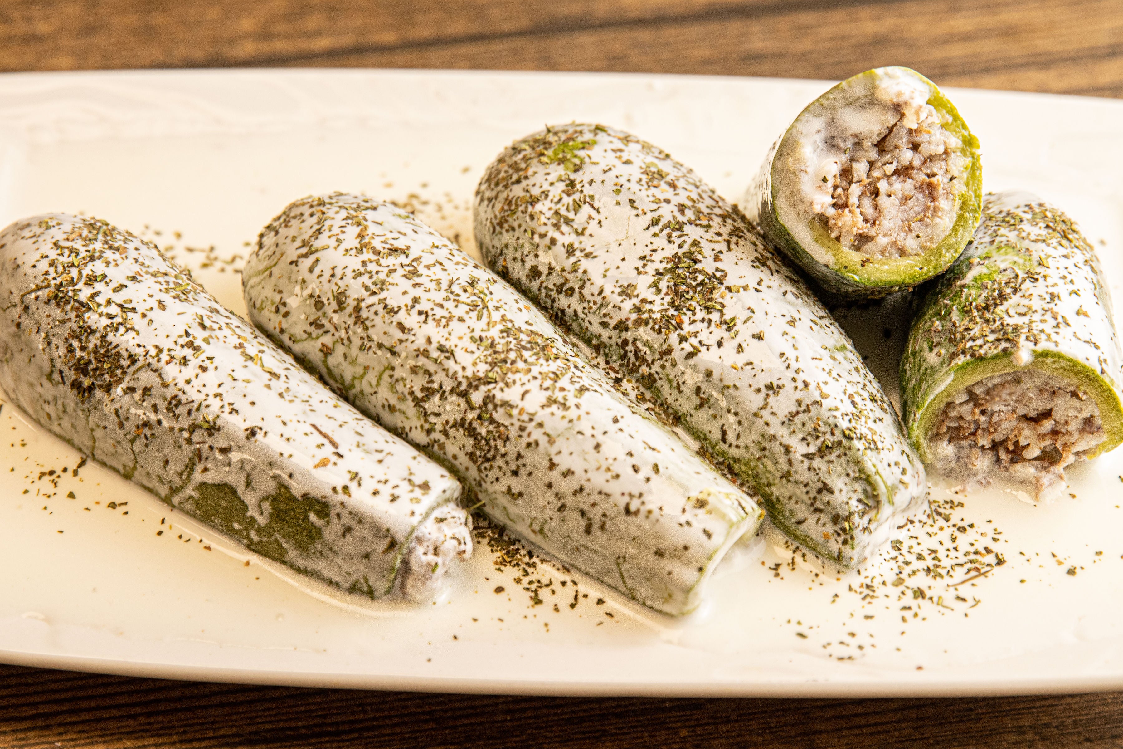 Stuffed Zucchini (Cousa)